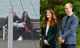 Bữa tối của Vua và Hoàng hậu tương lai: William - Kate ngồi ăn giản dị ngay ven đường