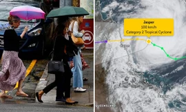 Úc: Bão Jasper “hồi phục” ngoạn mục, người dân vét sạch siêu thị chờ bão