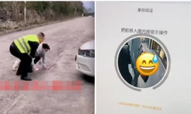 Chủ xe phải quỳ xuống cho xe ô tô nhận diện khuôn mặt mới mở được cửa lên 