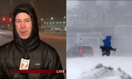 Phóng viên xả giận trên sóng trực tiếp biến tin thời tiết thành tiết mục hài, ai xem cũng phải cười