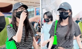 Dương Mịch phản ứng mạnh mẽ khi có người chen hàng ở sân bay, dân mạng khen cá tính