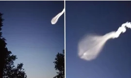Vật thể bí ẩn hình con sứa bay vào bầu khí quyển của Trái Đất khiến nhiều người lo lắng