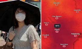 Nắng nóng kéo dài ở đồng bằng Bắc Bộ, hôm nào Hà Nội nóng đỉnh điểm 44 độ C?