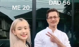 Cô gái Thái Lan nổi tiếng vì đăng ảnh bố lên mạng xã hội, cư dân mạng khen “như nam thần”