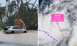 Bão Bolaven đã thành siêu bão và sẽ còn mạnh lên, gây ra tình trạng "mưa trắng trời"