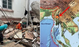 “Đứt gãy Sagaing” gây động đất ở Myanmar chạy theo hướng nào, nguy hiểm ra sao?