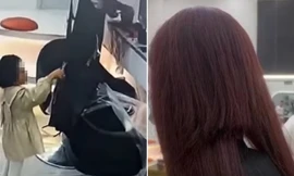 Bé gái 6 tuổi nghịch ngợm cắt hỏng tóc của khách, mẹ ngậm ngùi đền bù số tiền lớn