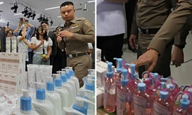 Kho mỹ phẩm, thực phẩm giả bị phát hiện ở Thái Lan, toàn các nhãn hiệu phổ biến