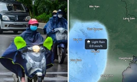 Một thoáng gió Đông Bắc khiến miền Bắc giảm nắng, chiều nay Hà Nội có thể mưa