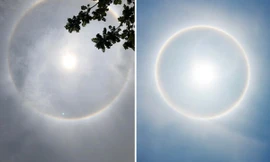 Tại sao các ảnh chụp “vầng hào quang Mặt Trời” ở Hà Nội trông rất khác nhau?