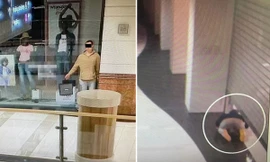 Đứng im giả làm ma-nơ-canh, thanh niên nhiều lần ăn trộm được trong các cửa hàng