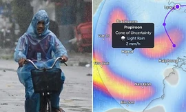 Bão số 2 thành áp thấp nhiệt đới vẫn gây mưa diện rộng, Hà Nội mưa đến hôm nào?
