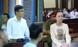 Ông Cao Toàn Mỹ và Phương Nga tại một lần tòa xét xử. Ảnh: Tân Châu