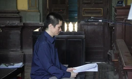 Nguyên Giám đốc Cty Thiện Linh - bị cáo Huỳnh Công Thiện vừa bị tuyên án tù chung thân. Ảnh: Tân Châu