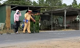 Thai phụ tử vong sau va chạm xe máy