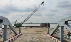 Phà Rạch Miễu tạm đưa vào hoạt động ngày 27/1