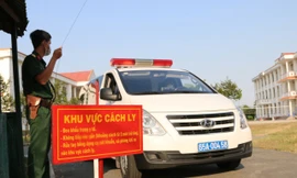 Bên trong khu vực cách ly 28 người về từ vùng dịch tại Trường quân sự Cần Thơ