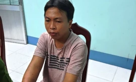 Đối tượng Đặng Quốc Hiệp tại Công an.