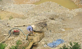 Băm nát sông Mã để đãi vàng