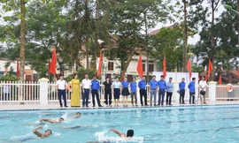 Bể bơi thanh thiếu nhi tỉnh Yên Bái sẽ góp phần chống tai nạn đuối nước cho các em học sinh.