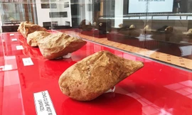 Công cụ ghè một mặt được tìm thấy ở xã An Bình, thị xã An Khê