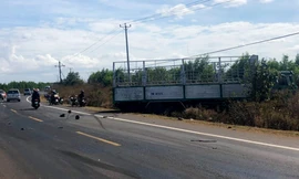 Hiện trường vụ tai nạn thương tâm