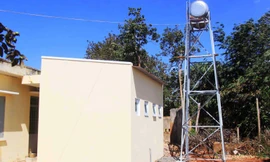 Công trình vệ sinh tại Trạm Y tế xã La Glai đã cơ bản hoàn thành, dù thời gian mở thầu vừa kết thúc ngày 31/1