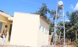 Công trình vệ sinh tại Trạm Y tế xã Ia Glai (huyện Chư Sê, Gia Lai) đã cơ bản hoàn thành