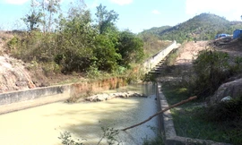 Đập thuỷ lợi Ia Băng nơi xảy ra vụ đuối nước