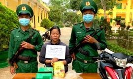 Đối tượng Trần Thị Lụa cùng tang vật liên quan bị thu giữ