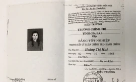 Bà Huê dùng bằng PTTH giả để học, lấy bằng Trung cấp lý luận chính trị