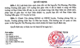 Quyết định kỷ luật Hiệu trưởng và Hiệu phó trường Mẫu giáo 15-5 huyện Ia Grai