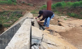 Công trình thủy lợi Nút Riêng bị hỏng nghiêm trọng ở nhiều hạng mục