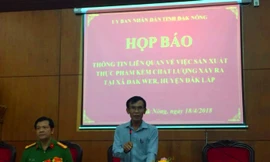 Tỉnh Đắk Nông thông tin vụ nhuộm đen cà phê bằng pin con Ó