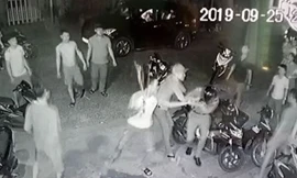 Hình ảnh trích xuất từ camera ghi lại vụ việc