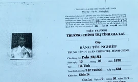 Bằng Trung cấp chính trị mà bà Hà đã bị thu hồi