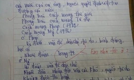 Bài kiểm tra lịch sử 'bá đạo' của sinh viên