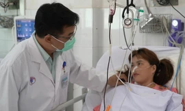 Người phụ nữ hồi phục tốt sau hơn một tuần được điều trị.