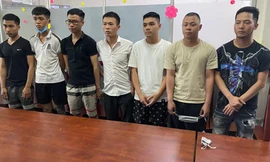 Nhóm cho vay nặng lãi bị bắt.