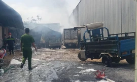 Hiện trường vụ cháy.