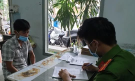 Bùi Ngọc Kính tại Công an.