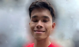 Một trong ba nghi phạm bị công an bắt giữ.