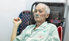 Vẻ tiều tuỵ của diễn viên Duy Thanh.