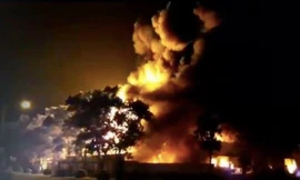 Hiện trường vụ cháy. Ảnh: Infonet.