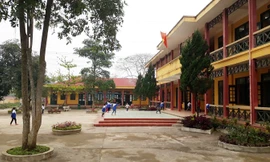 Trường Tiểu học và THCS Yên Lễ. Ảnh: Hoàng Lam.