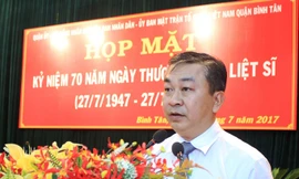Ông Võ Ngọc Quốc Thuận - Bí thư quận ủy quận Bình Tân bị kỷ luật khiển trách. Ảnh: Website TPHCM.