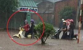 Hàng trăm người tìm kiếm nữ sinh bị cuốn vào miệng cống