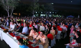 Toàn cảnh ngày hội. 