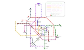 Hình ảnh bản đồ được được trưng bày tại ga La Khê được cho là do Đào Mạnh Sơn vẽ.