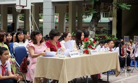 Ban Tổ chức cuộc thi. Ảnh: P.T.